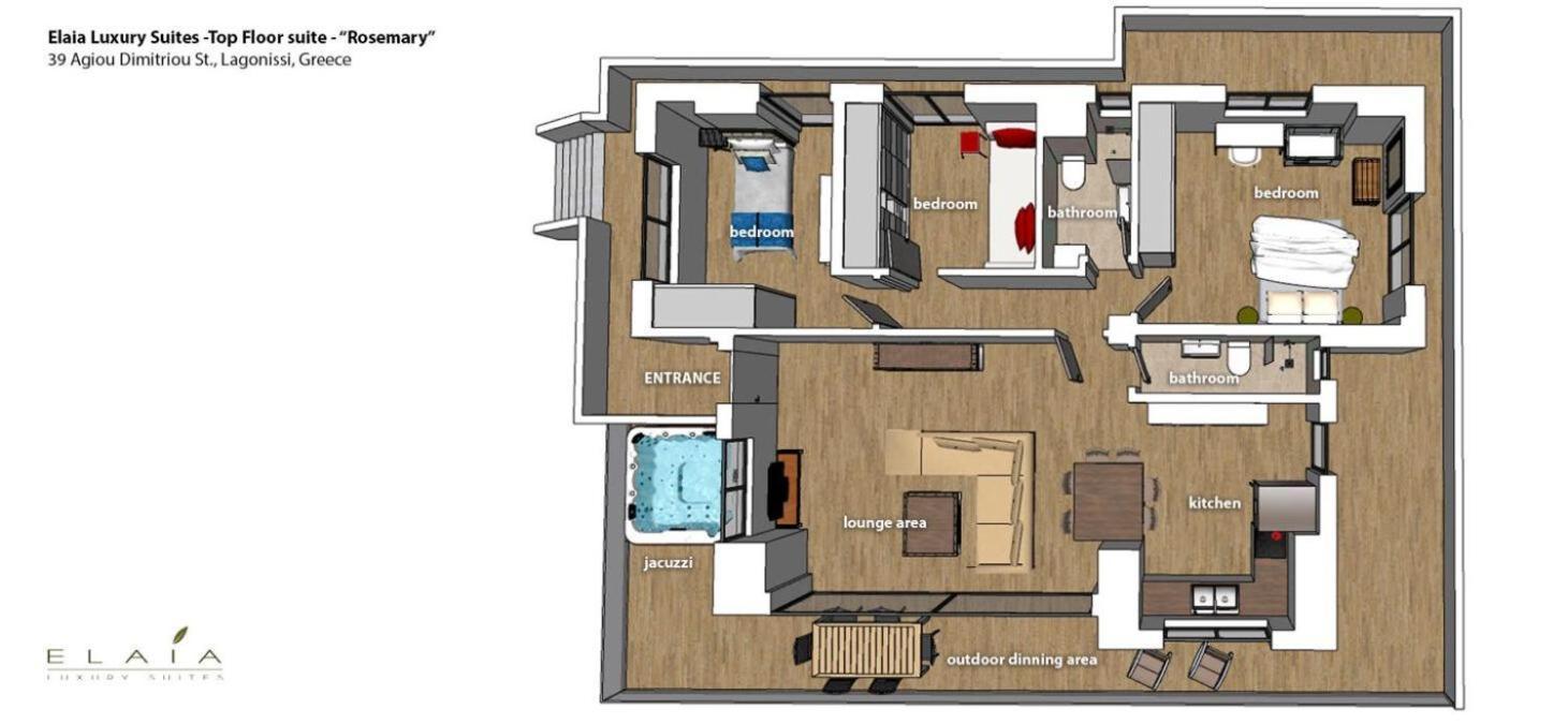 Elaia Luxury Suites ลาโกนิสซี ภายนอก รูปภาพ
