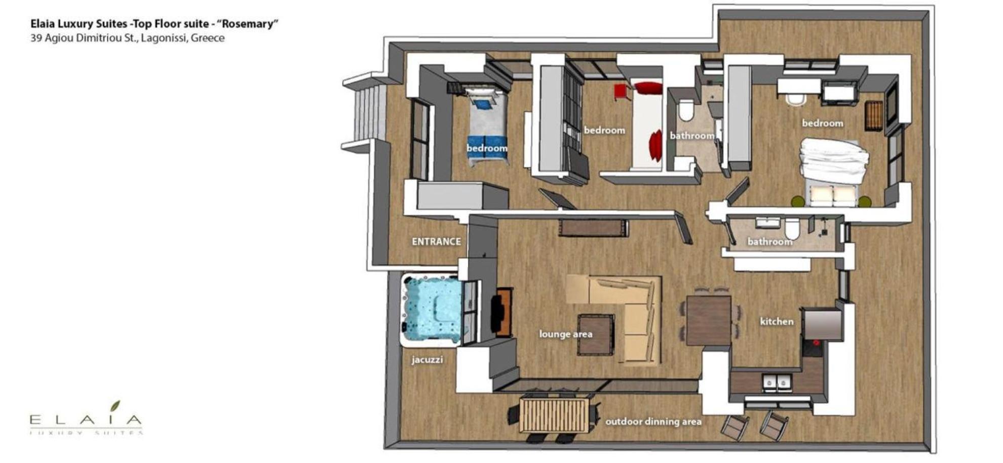 Elaia Luxury Suites ลาโกนิสซี ภายนอก รูปภาพ